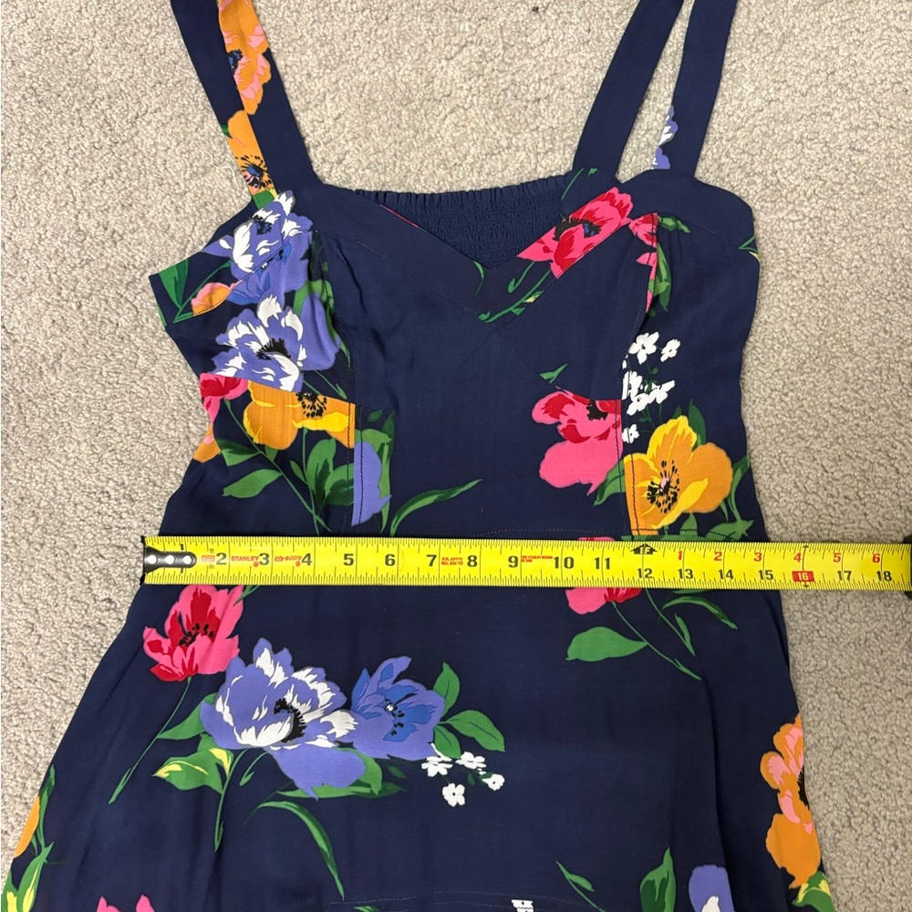 NWOT Maeve Anthropologie Vivienne Maxi Floral Handkerchief Dress blue Size 8 - Picture 13 of 16